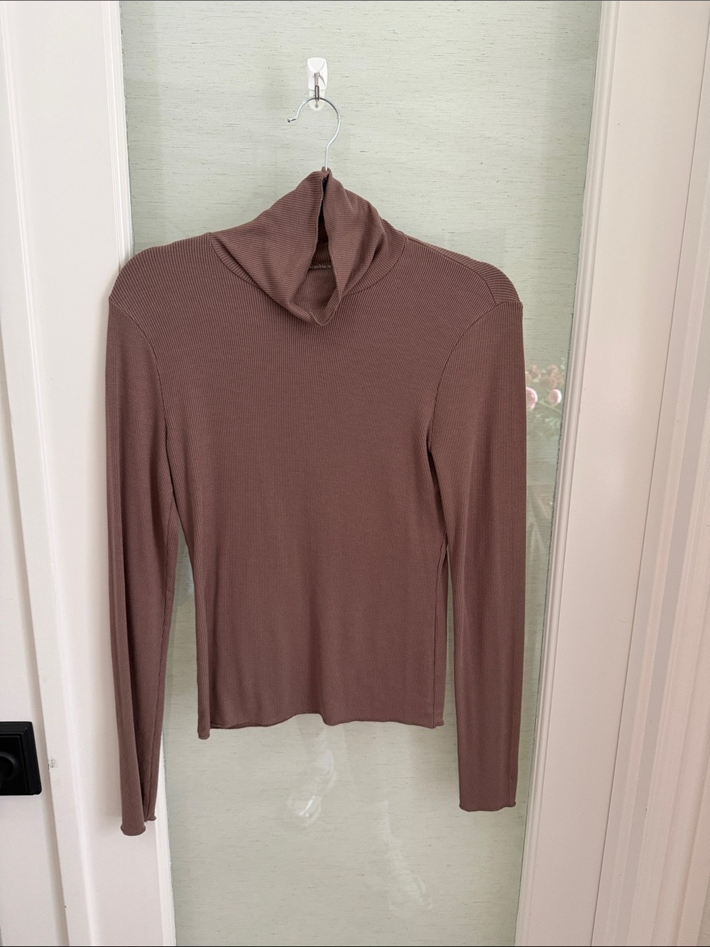 Abercrombie & Fitch Brown Ribbed Turtleneck Sweater
